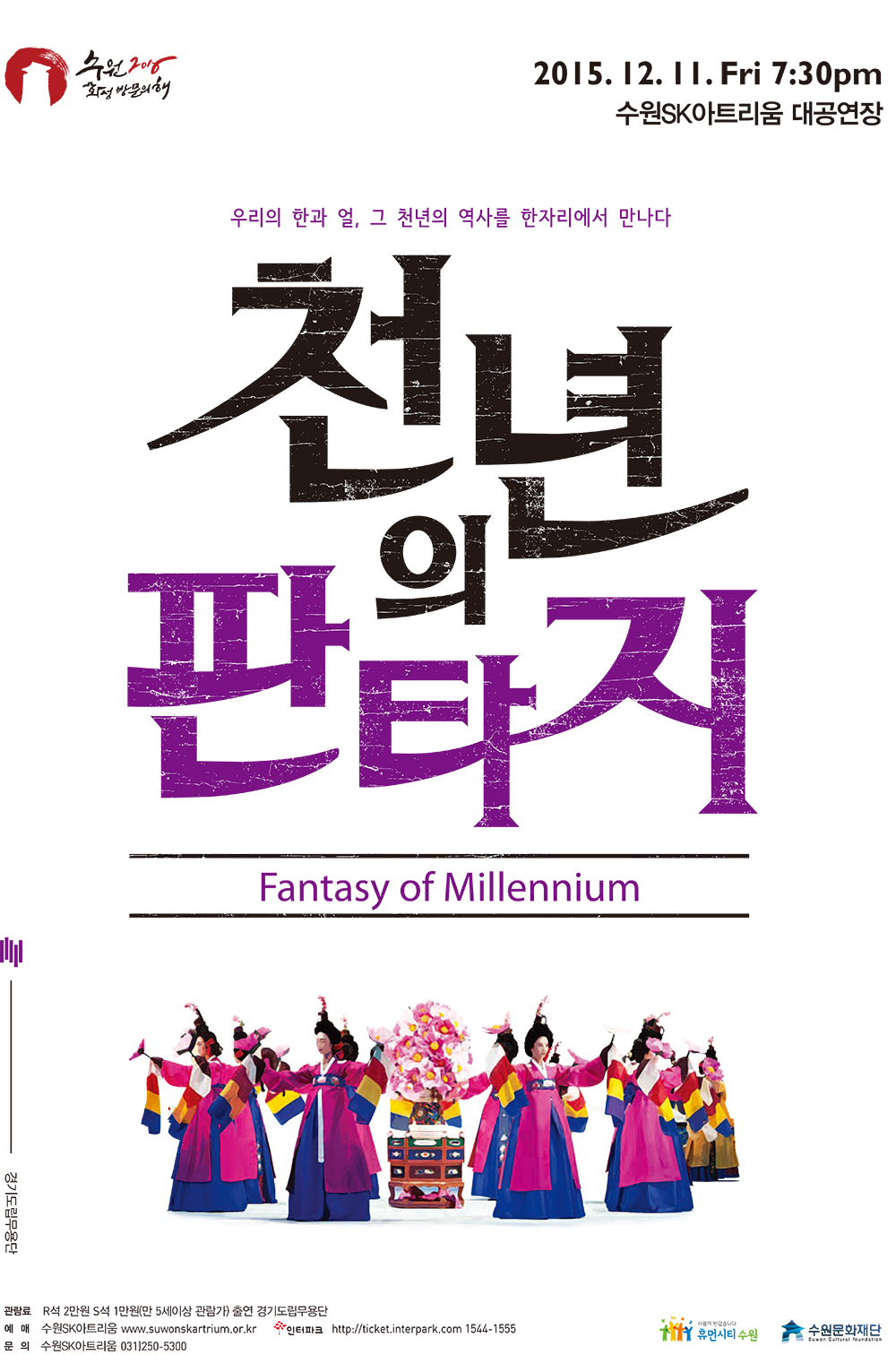 화성행궁 신풍루 앞에서 무동놀이 하는 모습